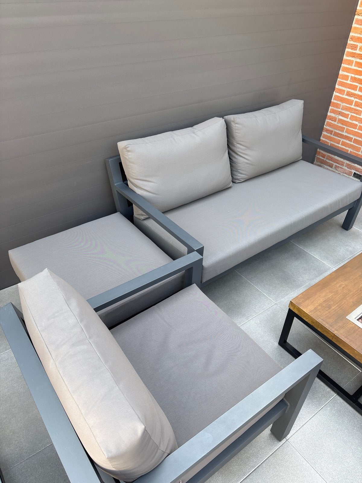 Life Outdoor Living Loungeset - Zo goed als nieuw, 3 zitplaatsen, Aluminium, Ophalen of Verzenden, Zo goed als nieuw