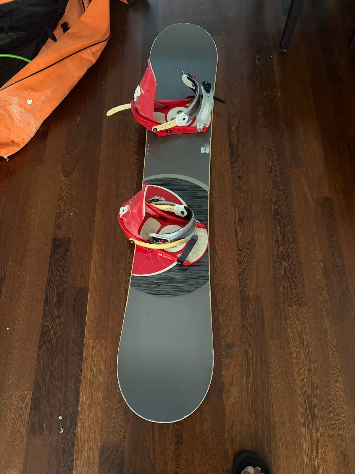 Snowboard met bindingen en skihuttas, Sport en Fitness, Snowboarden, Ophalen, Gebruikt, Board