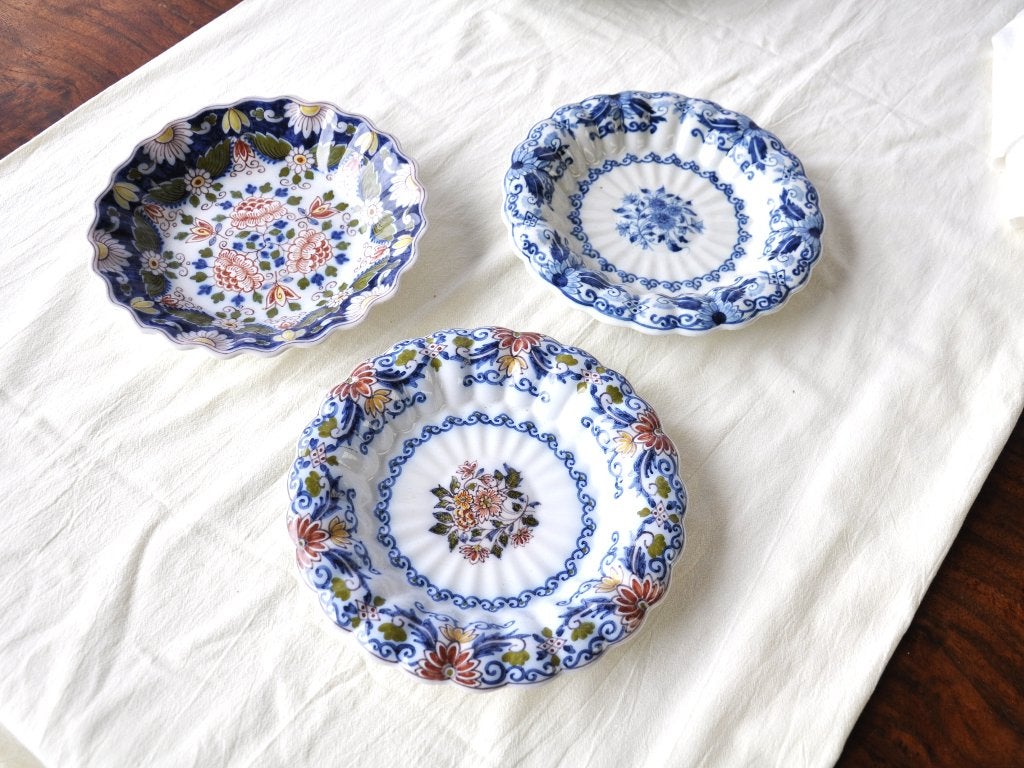 Set van 3 Antieke wandborden van Makkum Tichelaar Aardewerk., Ophalen of Verzenden