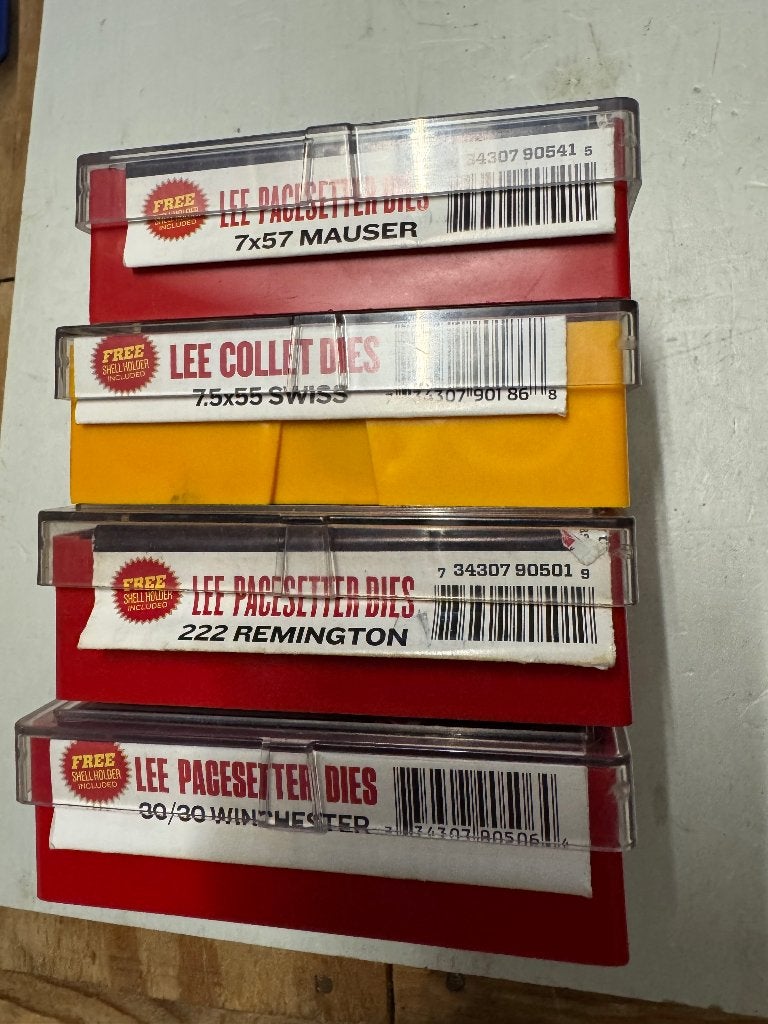Rcbs Lee die-sets, Ophalen