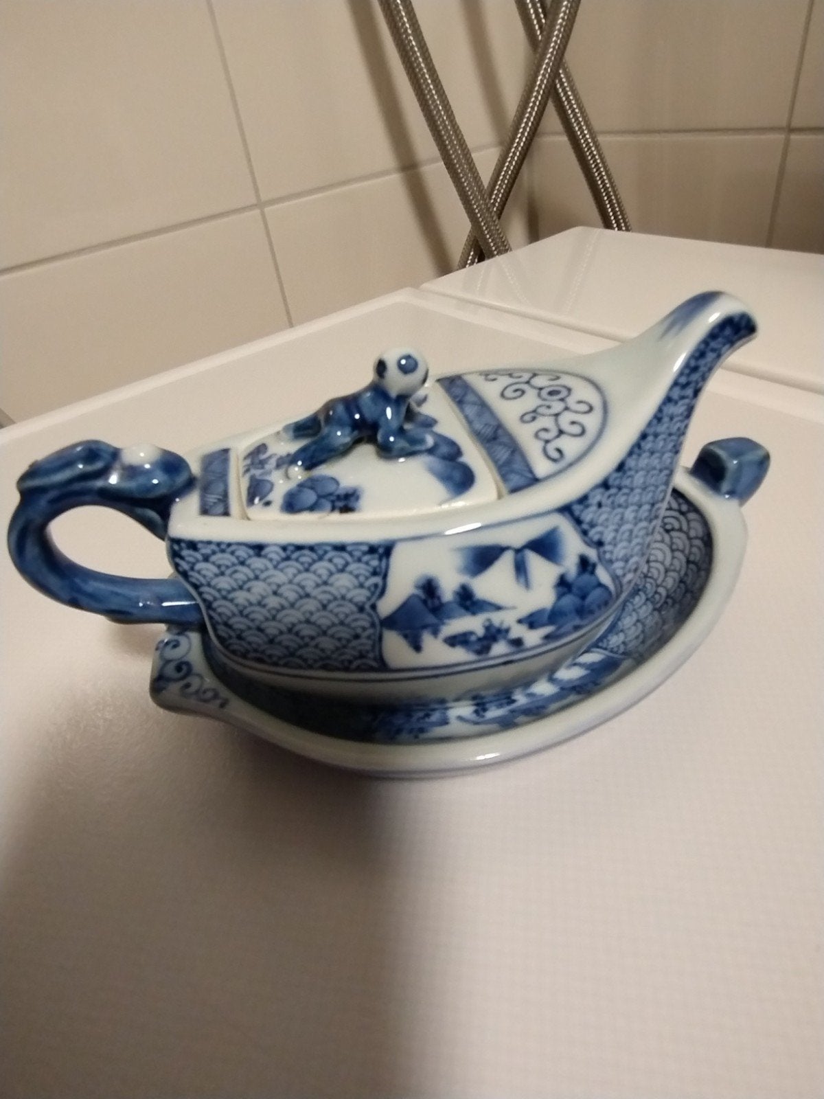 Oud japans porseleinen Rinkorou Ikkanjin, Ophalen of Verzenden