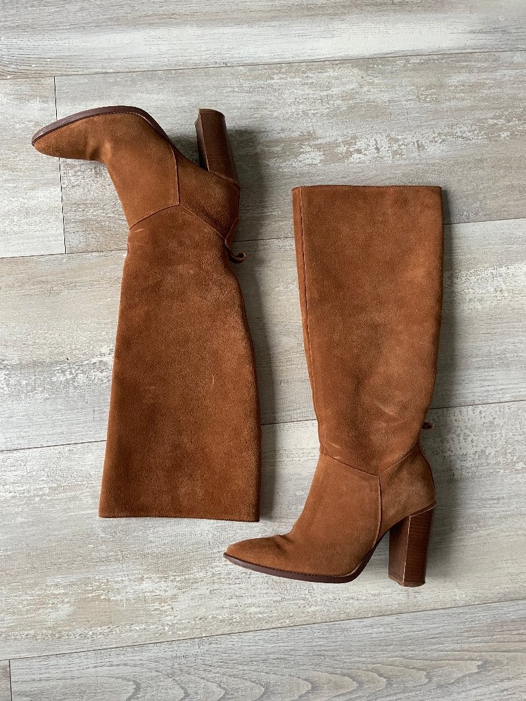laarzen dames, Kiomi, 39 cognac, suede, Kleding | Dames, Hoge laarzen, Bruin, Kiomi, Ophalen of Verzenden