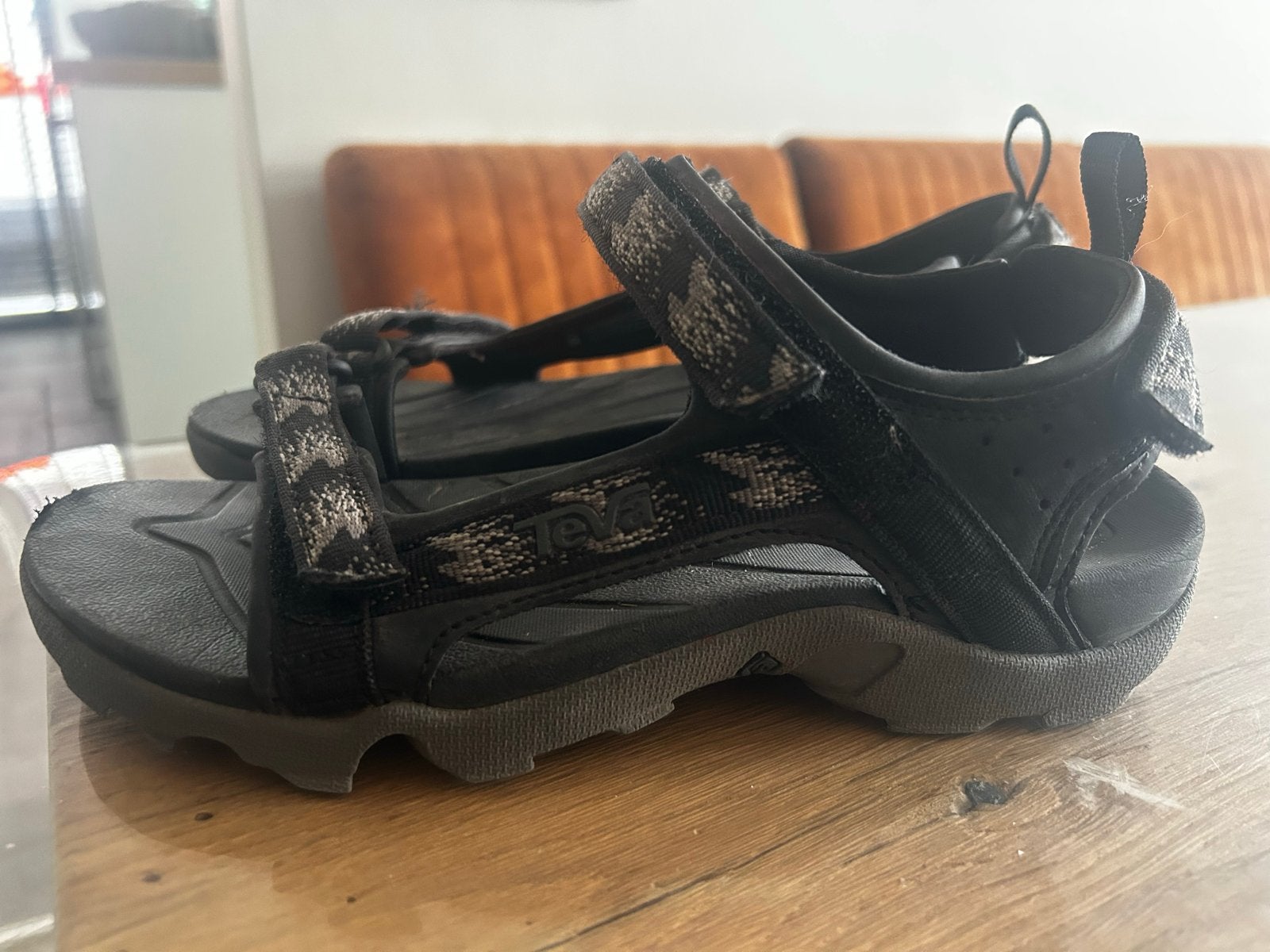 Teva sandalen zwart - Maat 37, Ophalen of Verzenden, Gedragen, Zwart, Sandalen of Muiltjes