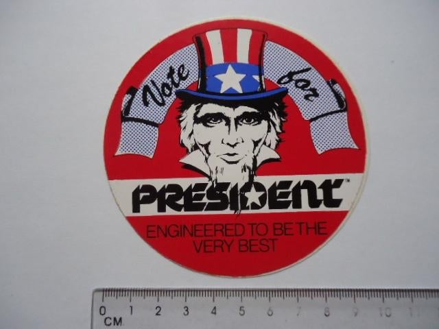sticker oud 27MC BAKKIE President origineel 27 mc piraat, Verzenden, Zo goed als nieuw, Bedrijf of Vereniging
