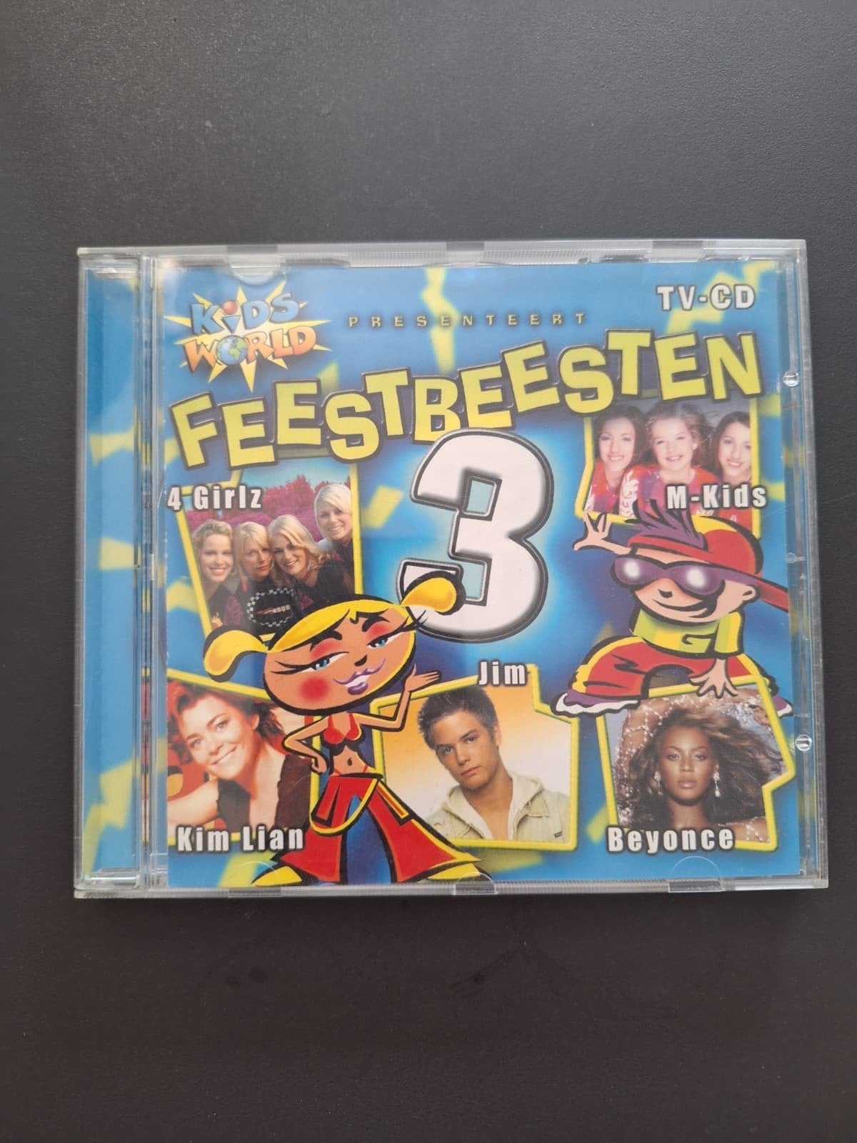 Kids World presenteert Feestbeesten 3 CD, Gebruikt, Ophalen of Verzenden, 3 tot 5 jaar, Inclusief boekje