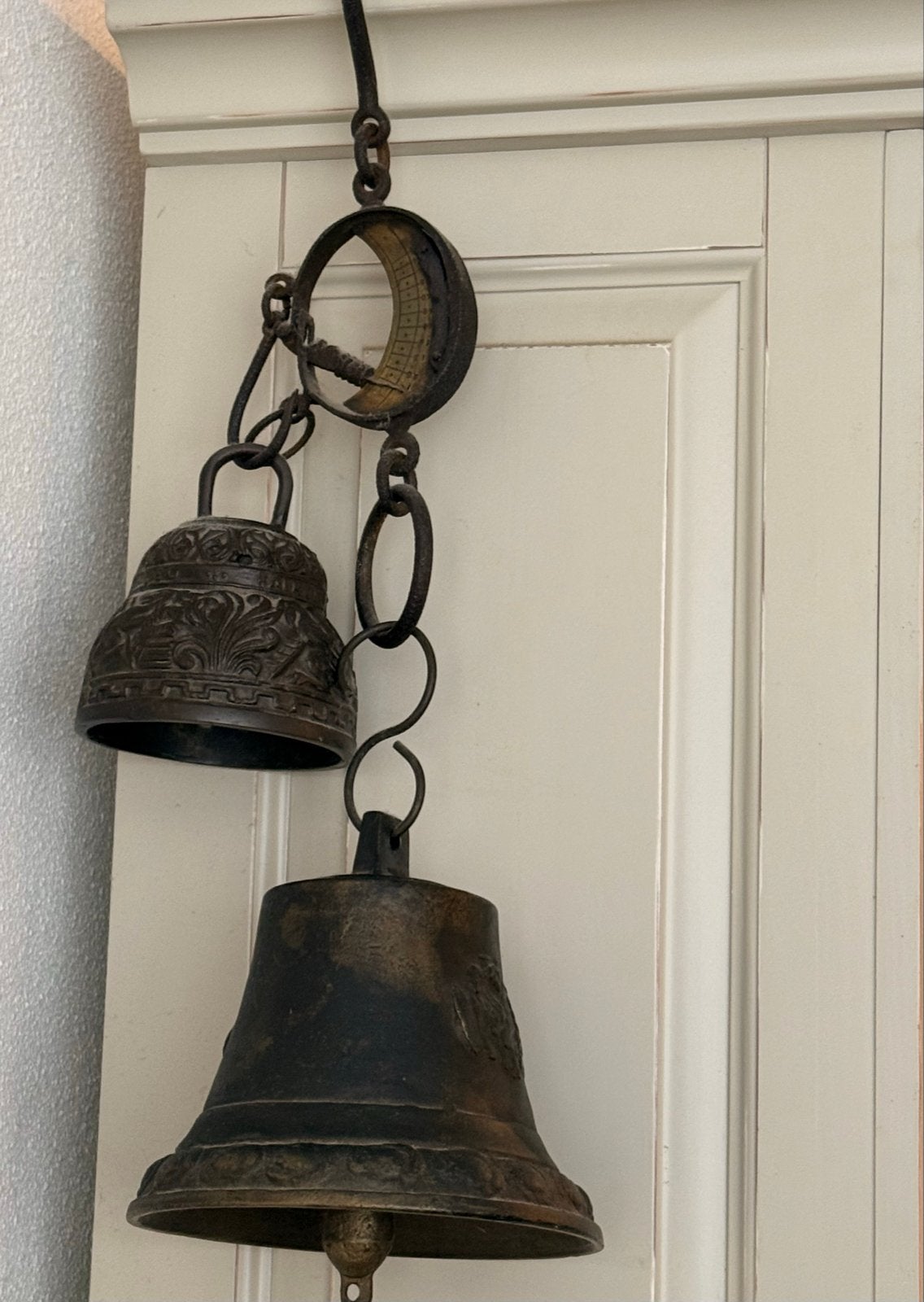 Antieke bronzen scheepsbellen met ophanghaak, Ophalen of Verzenden