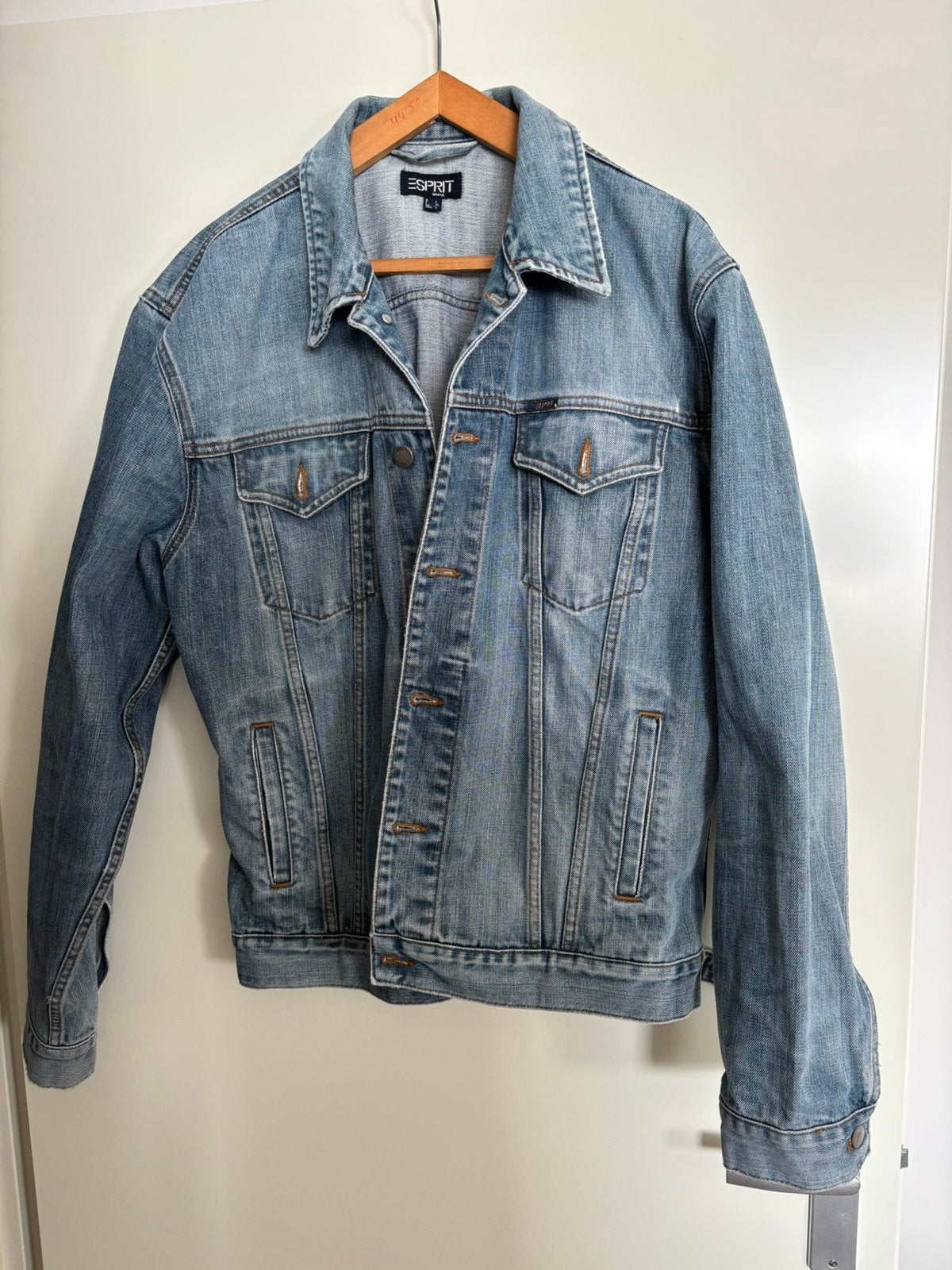 Jeans jas/jack Maat L, Ophalen, Zo goed als nieuw, Maat 52/54 (L), Blauw