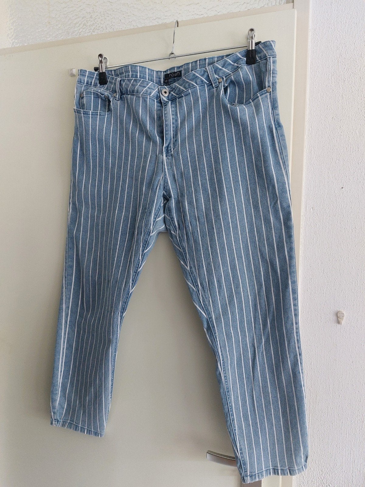 Norah gestreepte jeans maat 48, Norah, Ophalen of Verzenden, Zo goed als nieuw, Blauw