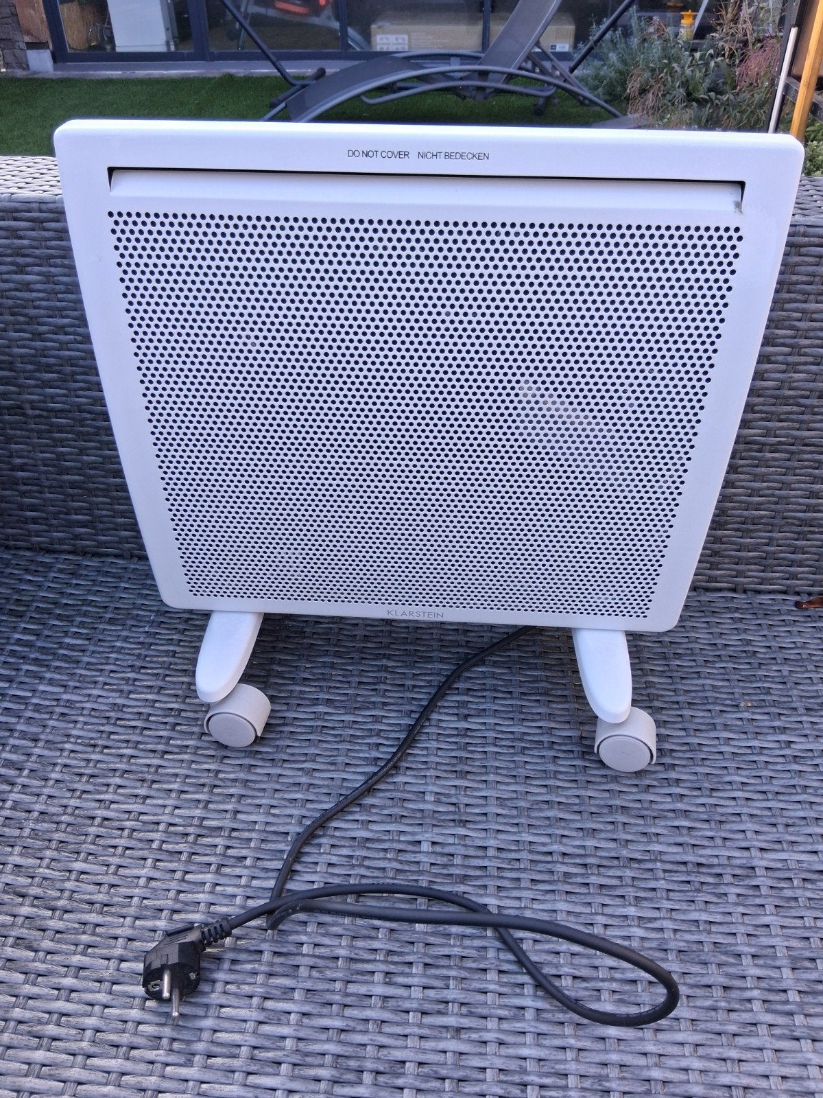 Klarstein Hot Spot Slimcurve Double Wave  Elektrische Kachel, Ophalen, 30 tot 80 cm, Kachel, Zo goed als nieuw