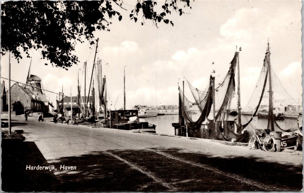 Harderwijk - 9 oude ansichtkaarten Haven Scheepvaart, Verzenden, 1960 tot 1980, Gelopen, Gelderland