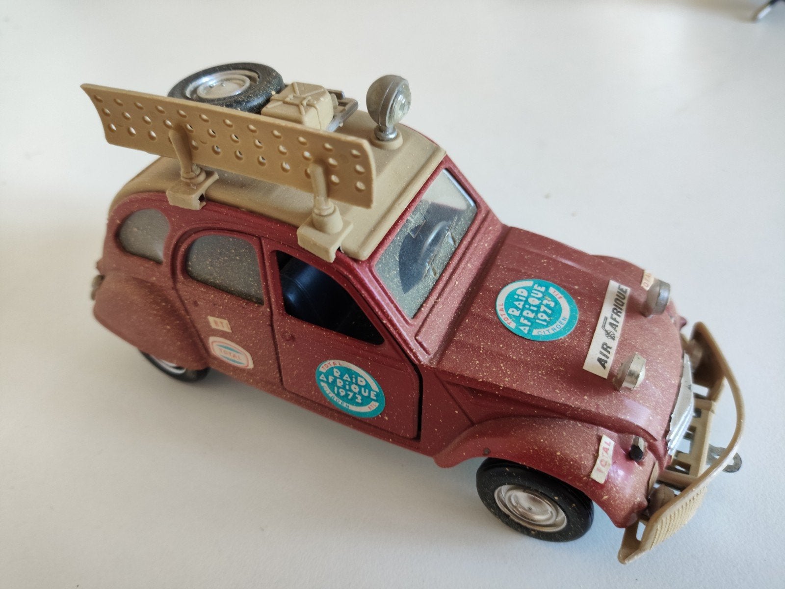 Polistil S30 Citroën 2CV Raid Afrique 1973 schaal 1:25, Ophalen of Verzenden