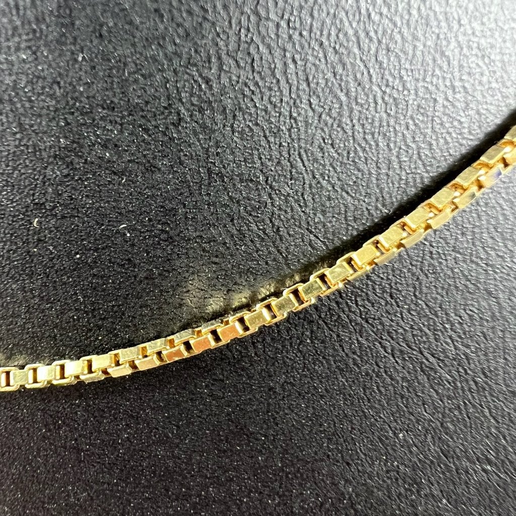 Gouden Ketting | 14k | 6,42g | venetiaan | 46cm | 411928, Sieraden, Tassen en Uiterlijk, Kettingen, Ophalen of Verzenden, Gebruikt