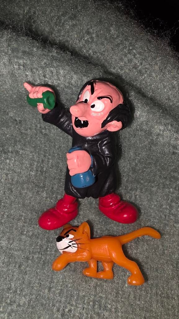 Gargamel en Azrael Smurfen figuren, Verzamelen, Ophalen of Verzenden, Gebruikt
