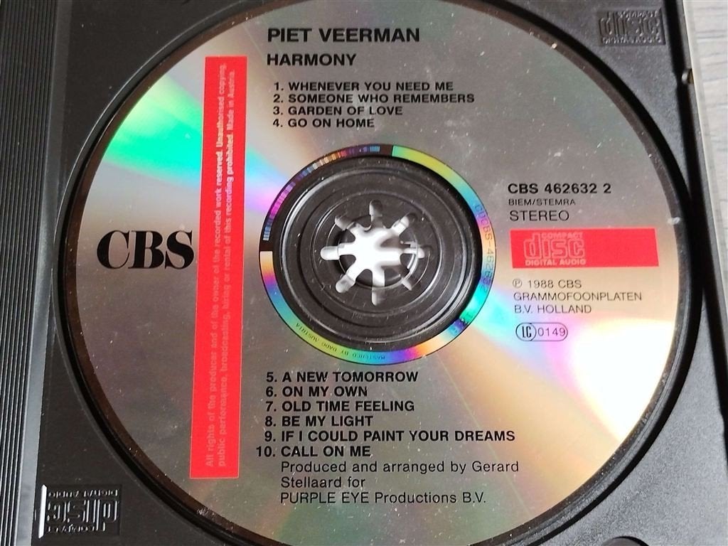 Piet Veerman - Harmony, Ophalen of Verzenden, Zo goed als nieuw, Pop