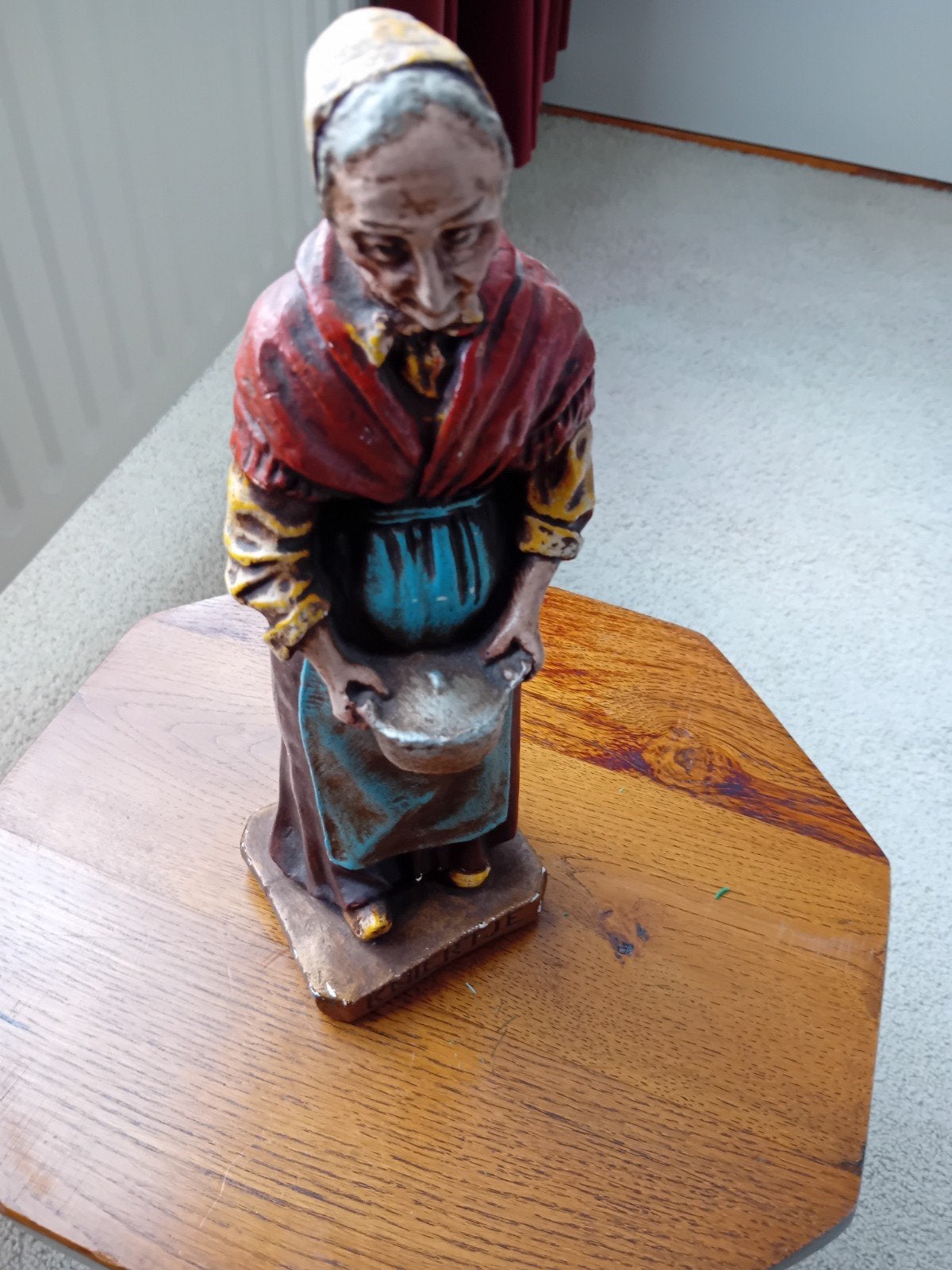 Vintage beeldje 'Kniertje' - Oud Hollandse folklore, Ophalen, Gebruikt, Mens