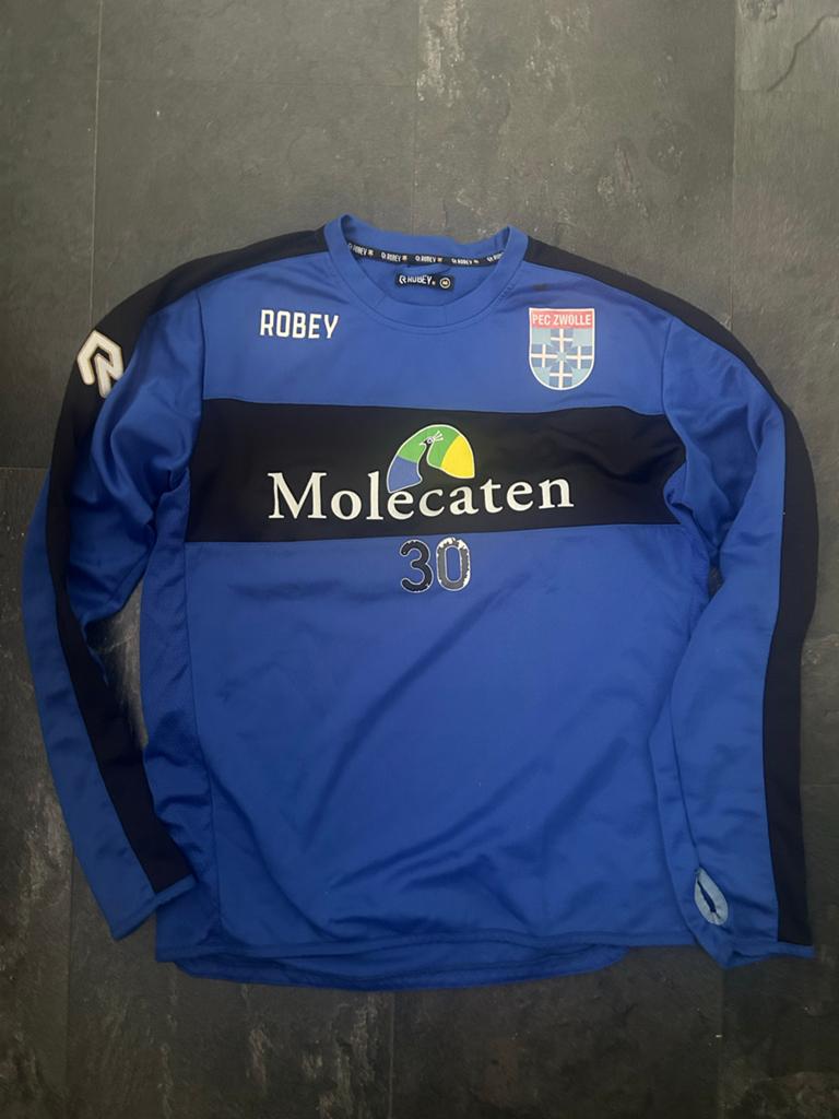 PEC Zwolle Robey Molecaten Shirt Ryan Thomas #30, Ophalen of Verzenden, Zo goed als nieuw, Voetbal, Maat 48/50 (M)