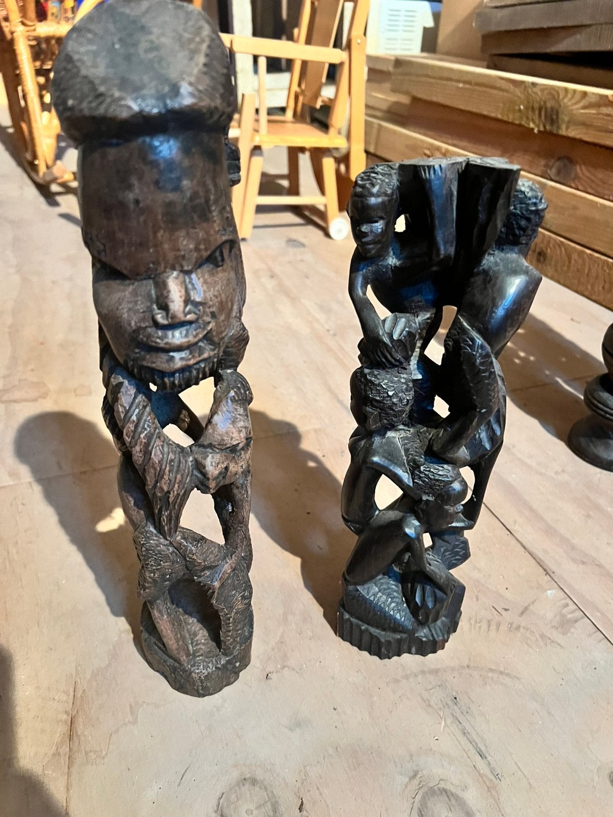 Set afrikaans houtsnijwerk, Ophalen of Verzenden