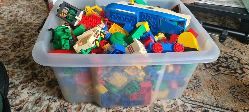 Doos met oude lego Duplo, Ophalen of Verzenden, Gebruikt, Duplo