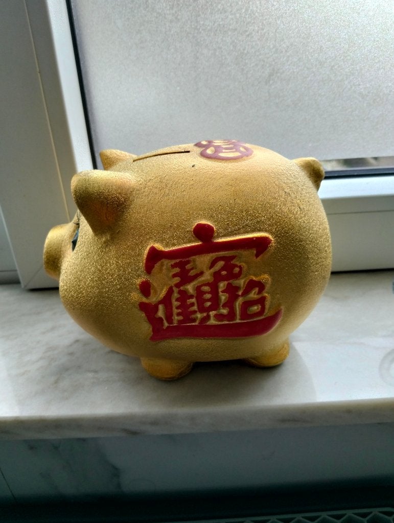 Grote Chinese spaarvarken spaarpot, Ophalen of Verzenden, Zo goed als nieuw, Steen, Aardewerk of Keramiek, Overige thema's
