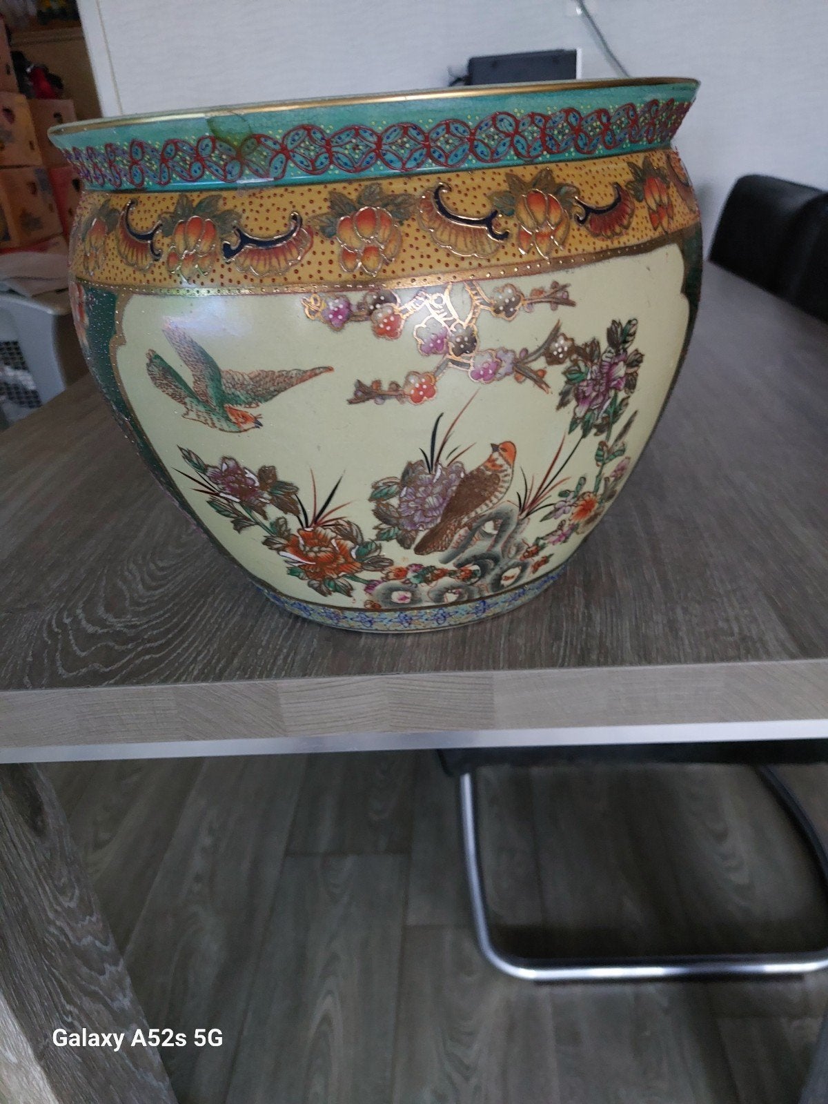 Chinezen Satsuma stijl bloempot, Ophalen