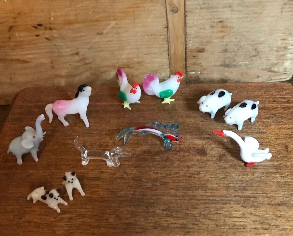 Murano glas diertjes oa olifant, zwaan, paard *Nous Deux*, Ophalen of Verzenden
