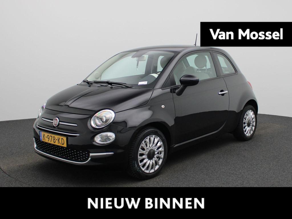 Fiat 500 1.0 Hybrid Lounge | Airconditioning | Half-Leder |, Auto's, Voorwielaandrijving, 12 maanden, Stof, Euro 6
