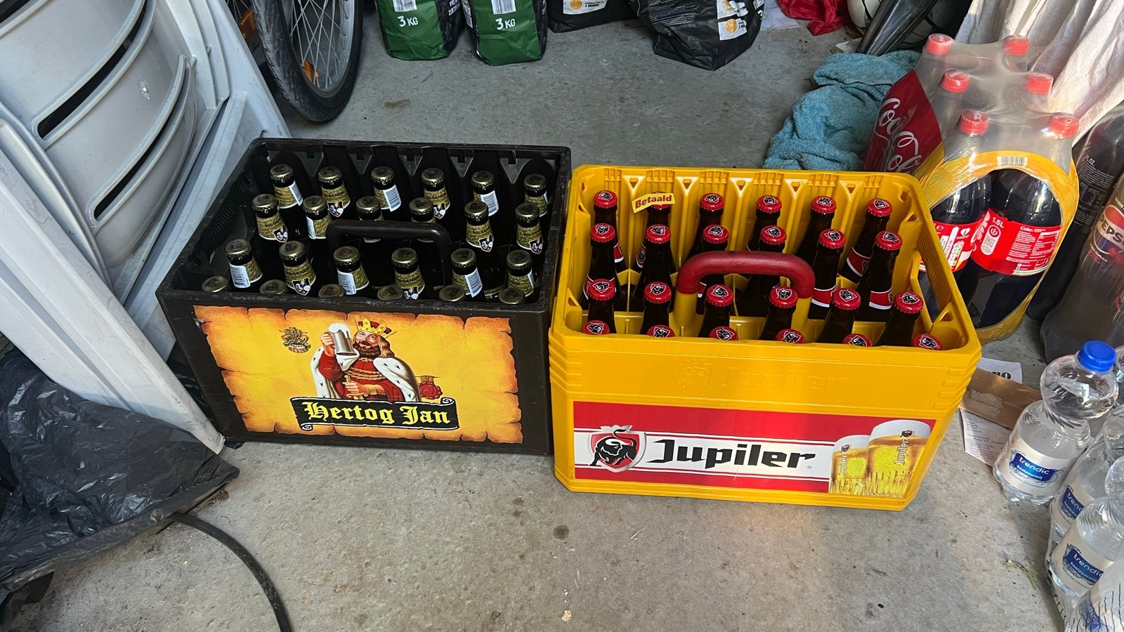 Twee kratten bier, Ophalen