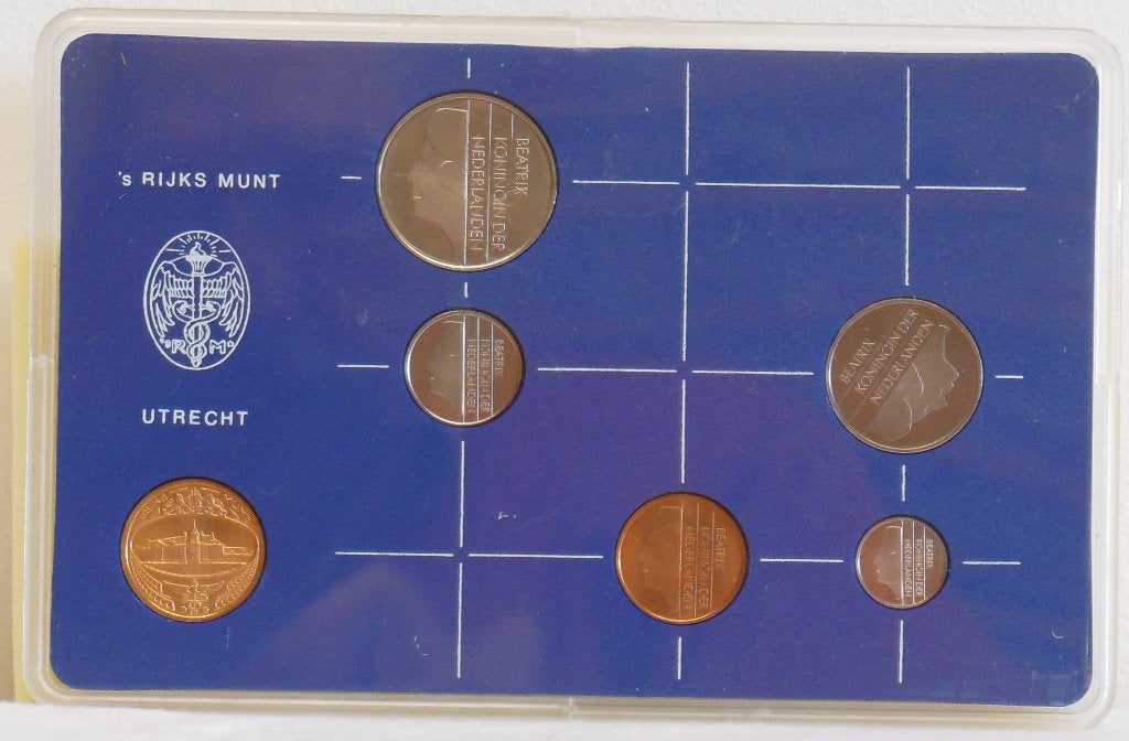 MUNTSET. 1983. Nieuw. OVP. FDC. 2x brons. 4x nikkel. NL. Fl., Verzenden, Nederland, Munten