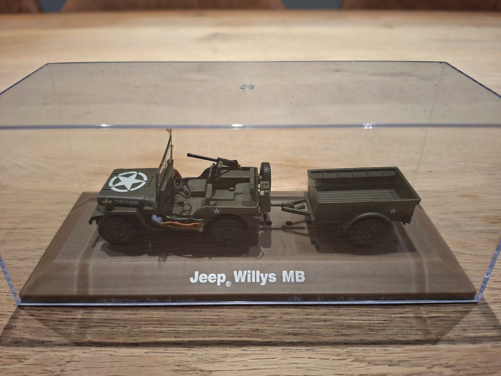 Jeep Willys MB met aanhanger - Modelauto, 1:50 of kleiner, Auto, Zo goed als nieuw, Ophalen