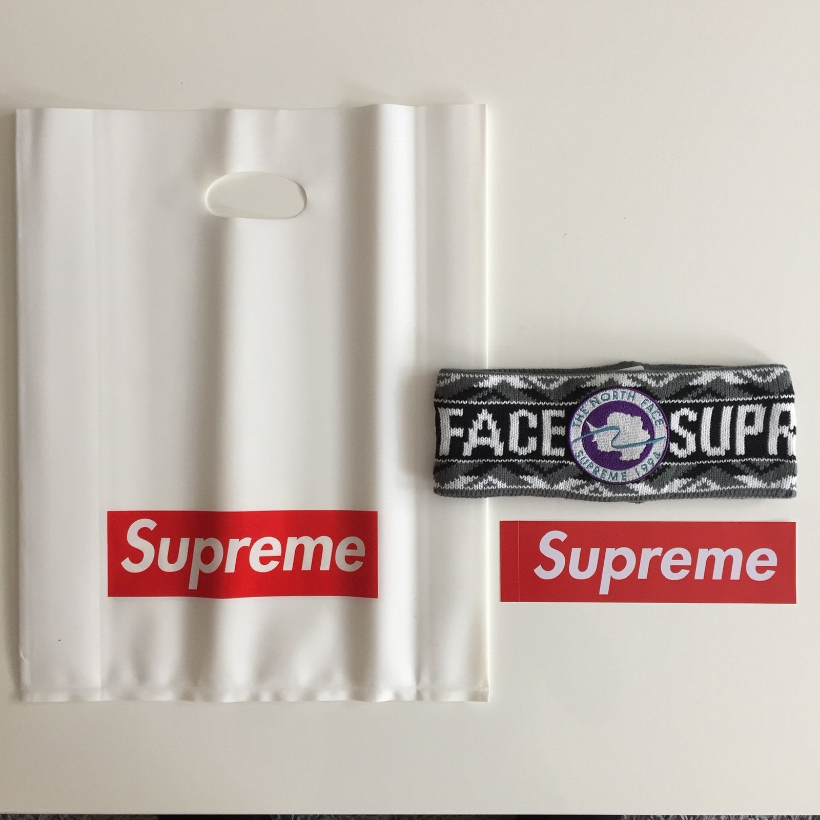 Supreme The North Face Headband drop SS17 hoofdband beanie, Ophalen of Verzenden, Nieuw, Overige maten, Muts