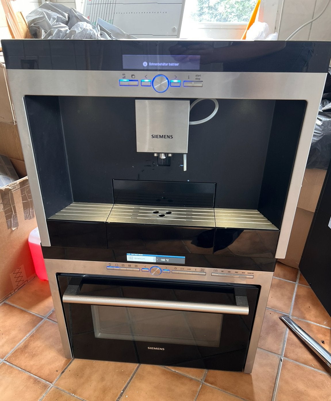 Siemens koffiemachine en combi magnetron oven, Ophalen, Gebruikt