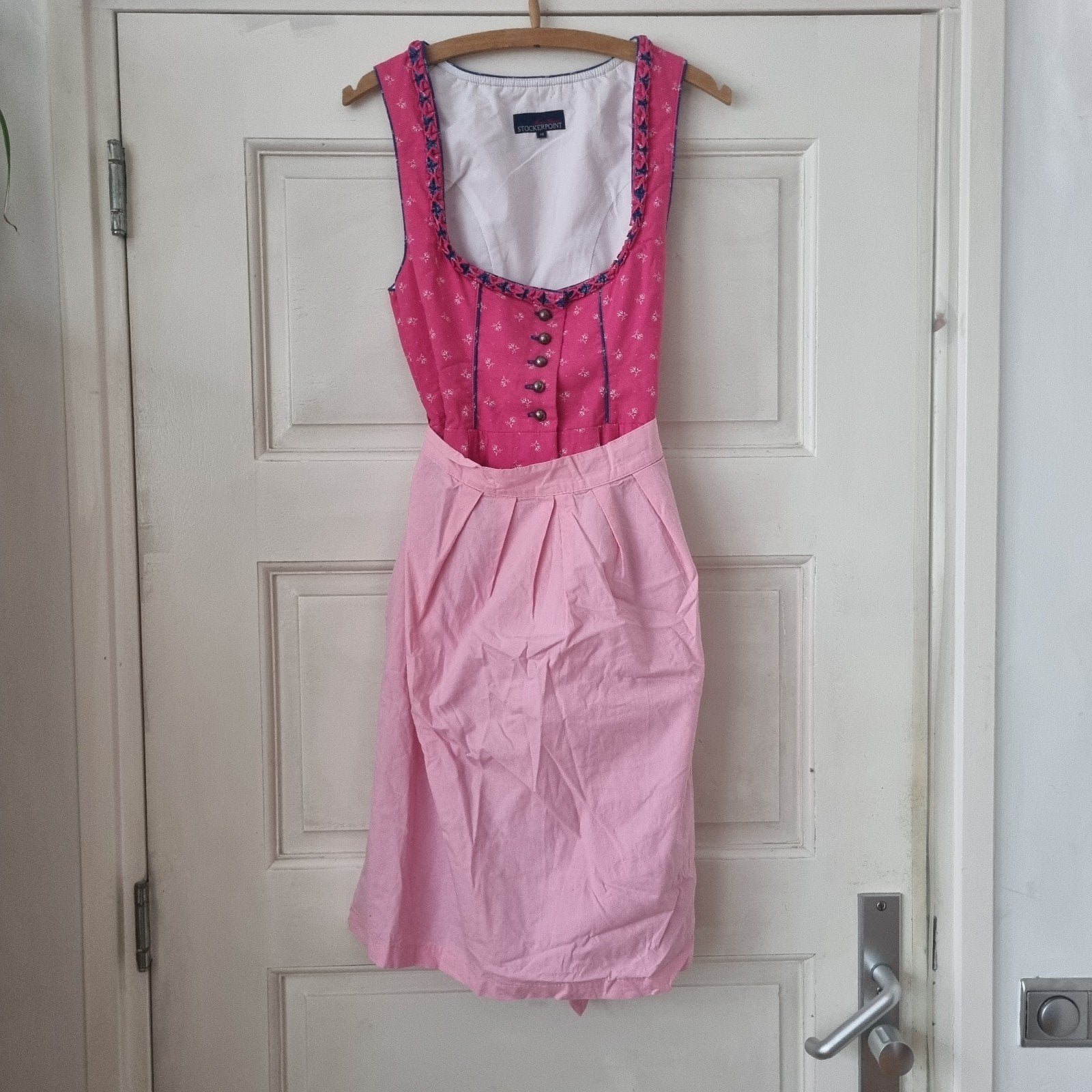 Stockerpoint Dirndl Roze/Blauw Maat 40 Oktoberfest, Maat 38/40 (M), Overige typen, Ophalen of Verzenden, Roze