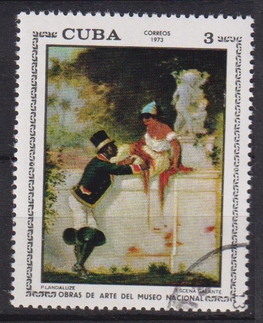 Cuba 1973 Schilderij Nationaal museum, Verzenden, Gestempeld, Overige thema's