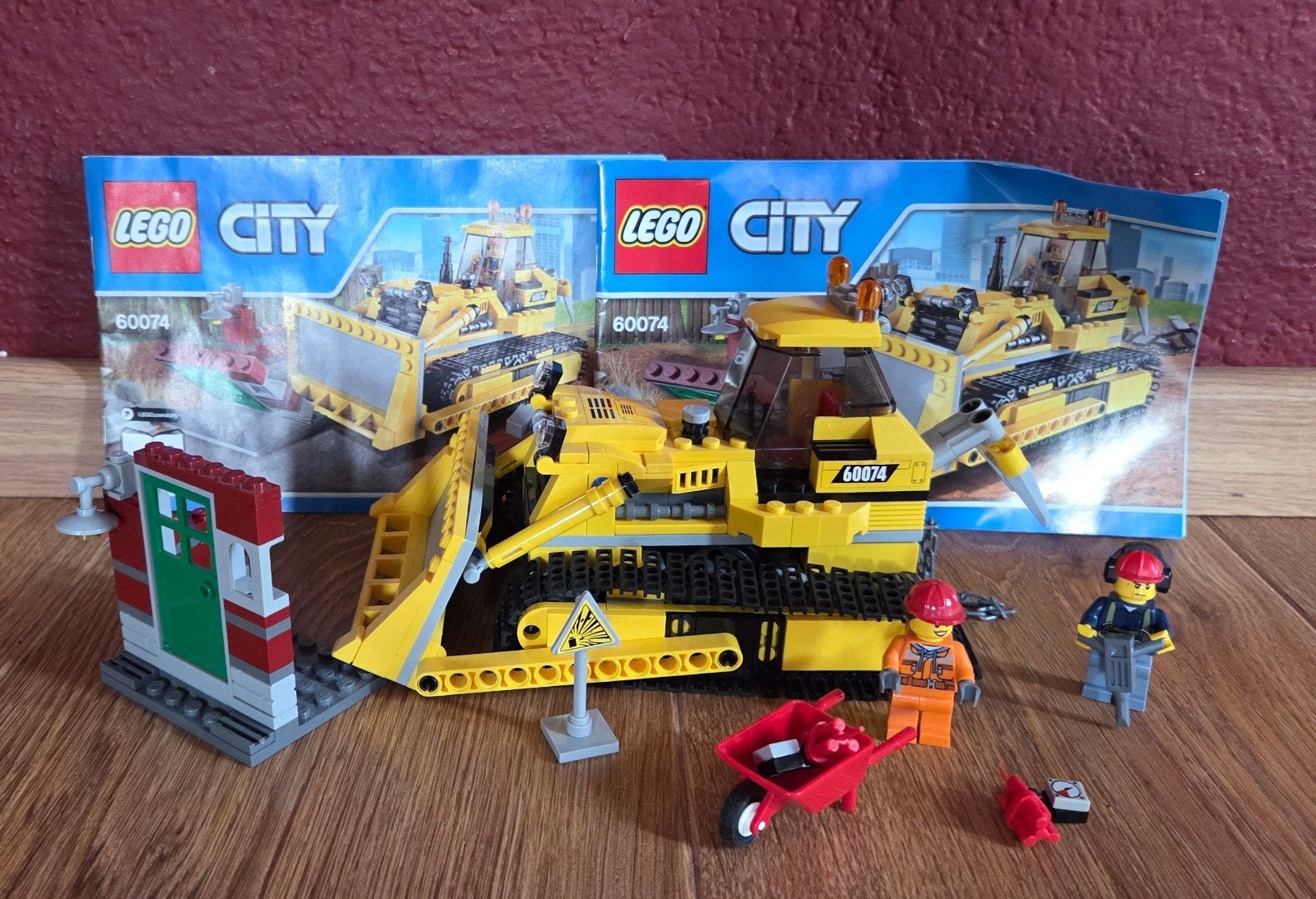 Lego City 60074 Bulldozer met 2 minifiguren en instructies, Kinderen en Baby's, Speelgoed | Duplo en Lego, Ophalen, City, Lego