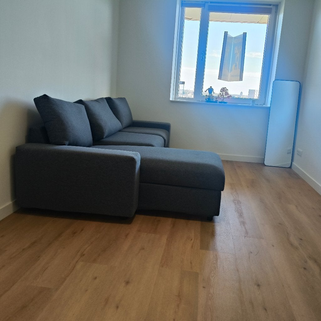 Slaapbank Ikea , hooguit 10x 2 kids op geslapen, Huis en Inrichting, Ophalen, Zwart, Tweepersoons, 140 cm