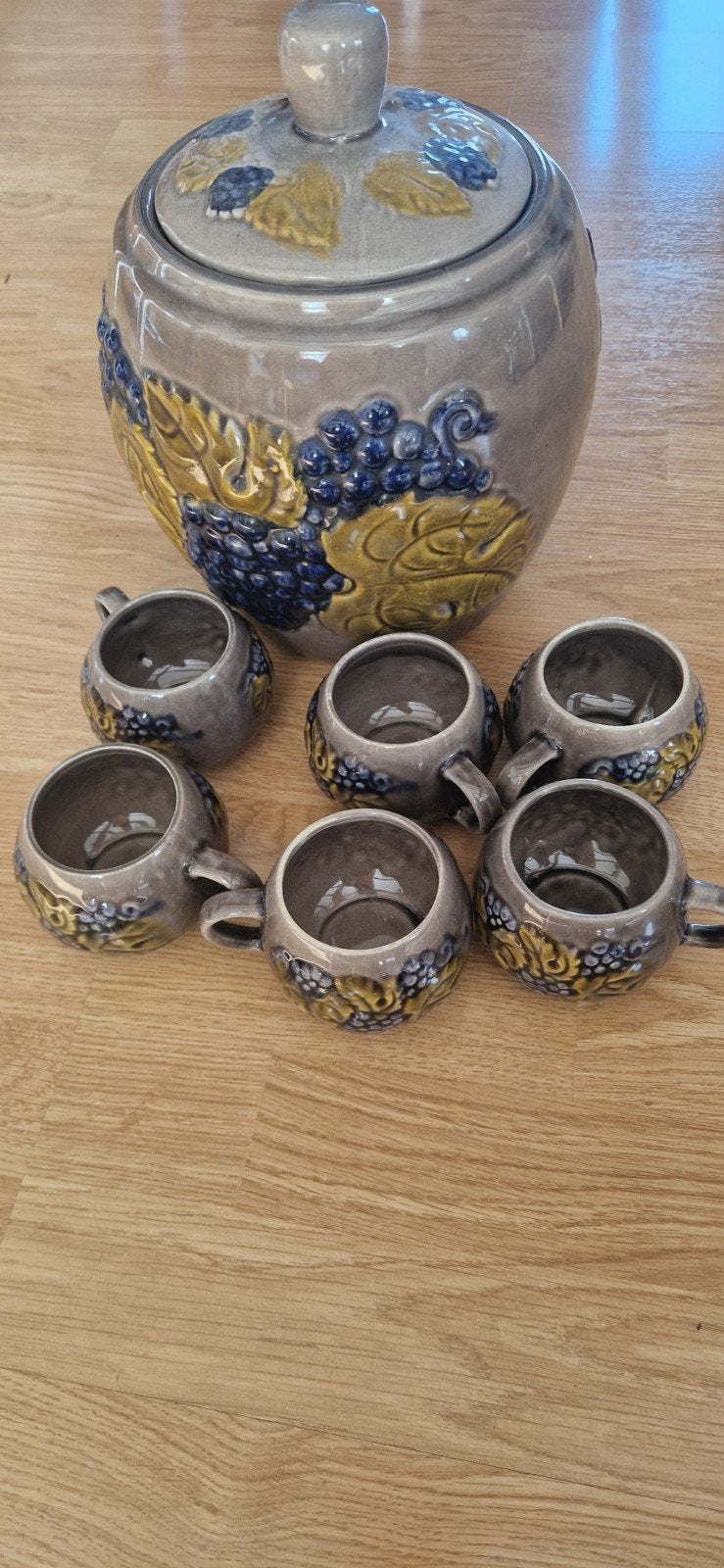 Prachtige Vintage Duitse Rumtopf / Punchset, Ophalen