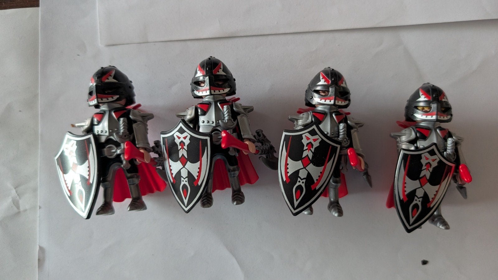 Playmobil 4 ridders 5409, Kinderen en Baby's, Speelgoed | Playmobil, Gebruikt, Complete set, Ophalen of Verzenden, Knights