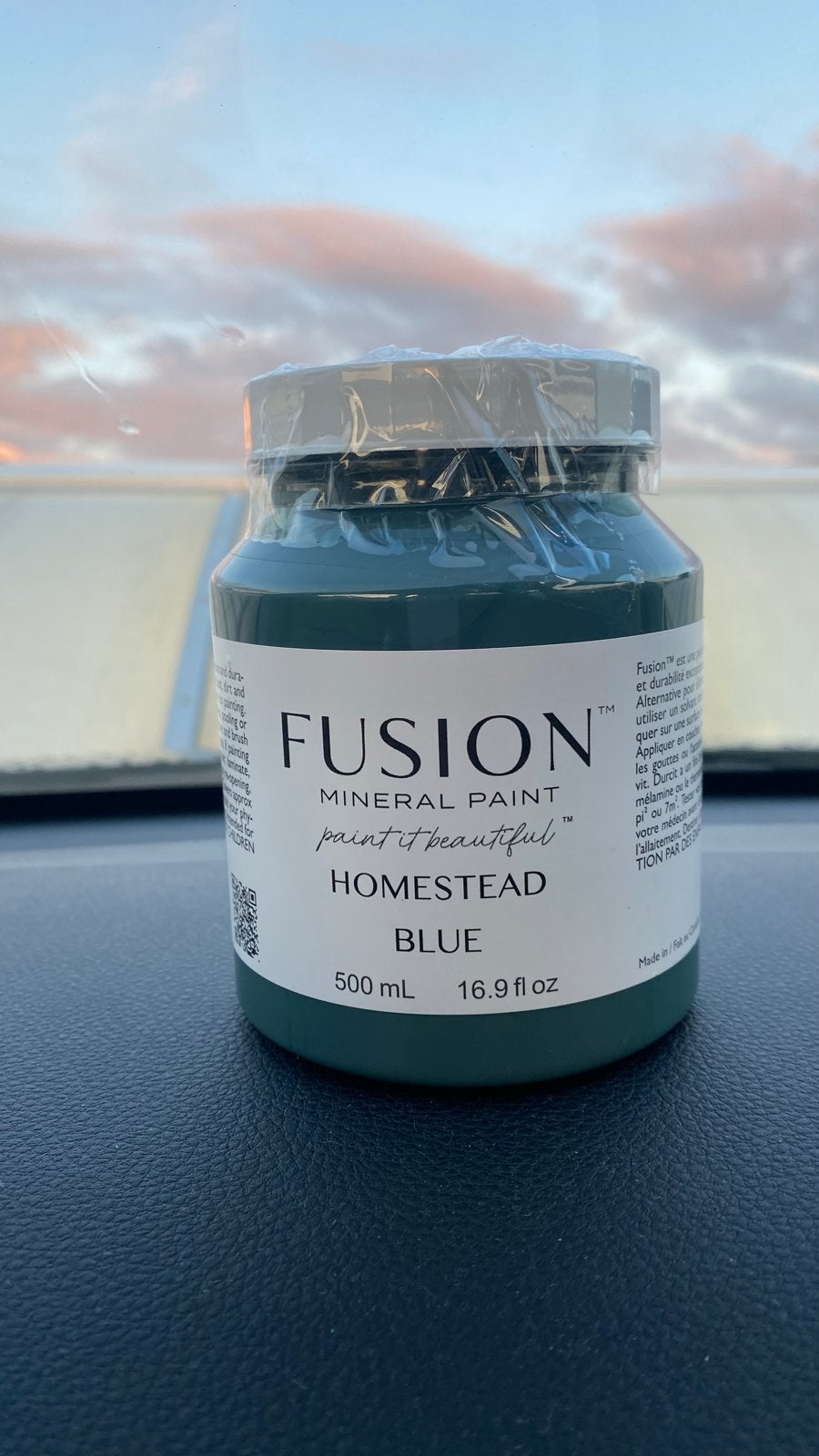 Fusion Mineral Paint Homestead Blue 500ml, Blauw, Nieuw, Ophalen of Verzenden, Verf