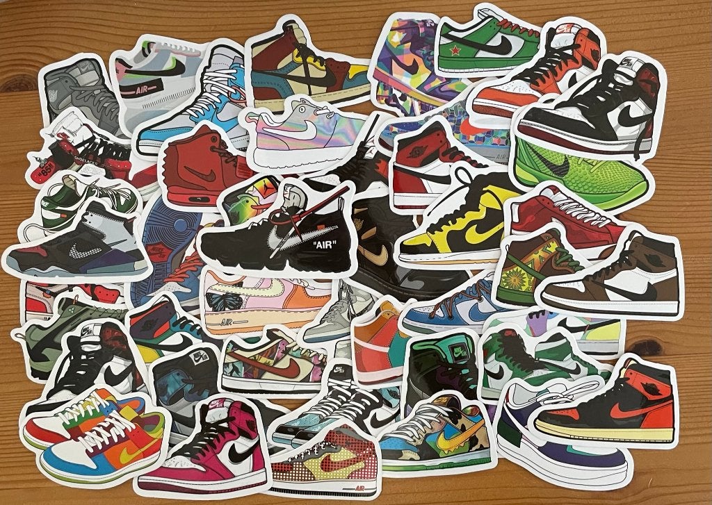 Schoenen merken stickers, Verzenden, Nieuw, Meerdere stickers