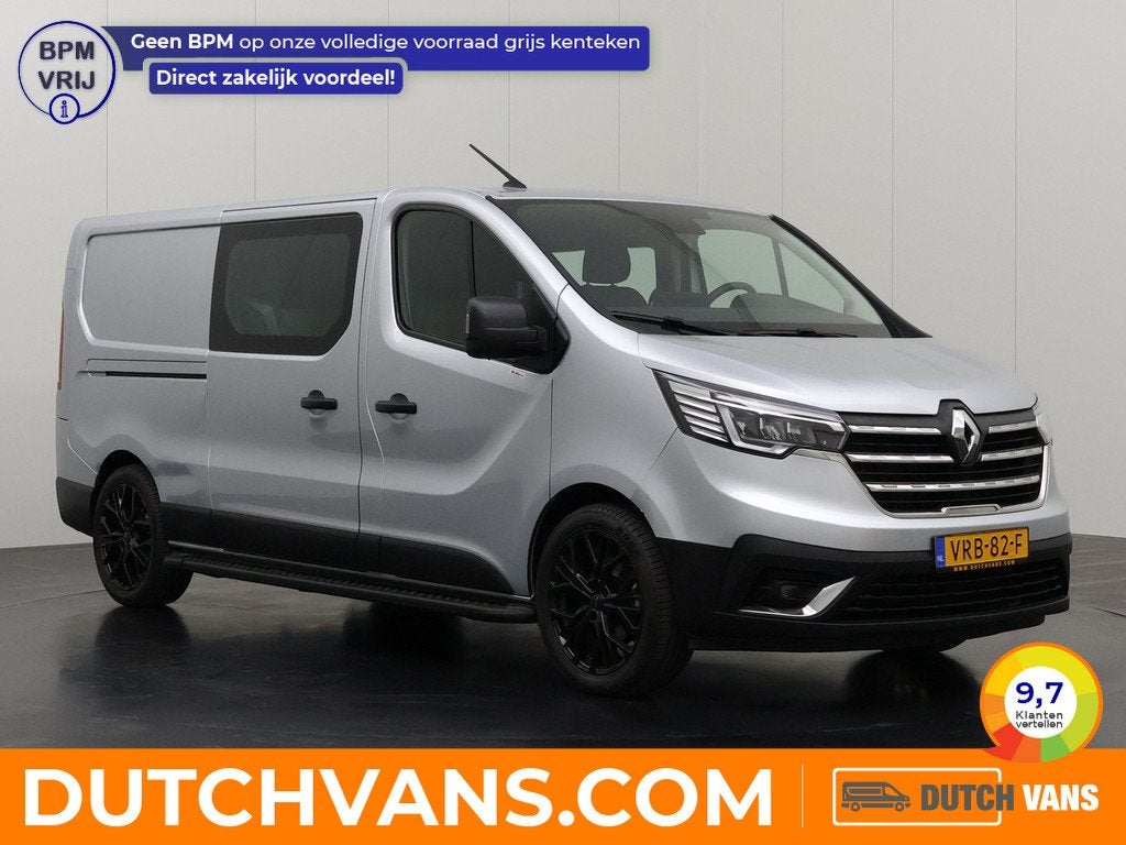 Renault Trafic 2.0DCi Edition Lang Dubbele Cabine | 6-Persoo, Auto's, Bestelauto's, Voorwielaandrijving, Gebruikt, Euro 6, 4 cilinders