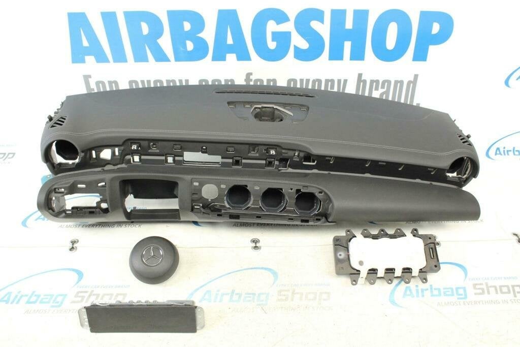 Airbag set Dashboard wit stiksels Mercedes A klasse W177
