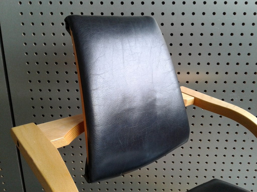 1x Stokke (Variér) Actulum (Zwart Leder), Zeer Mooi!, Huis en Inrichting, Stoelen, Zwart, Ophalen of Verzenden, Zo goed als nieuw