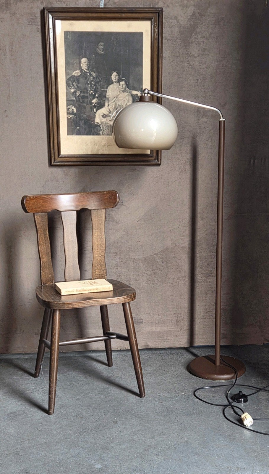 retro vintage mushroom dijkstra vloerlamp staande lamp, Ophalen, Gebruikt, 150 tot 200 cm