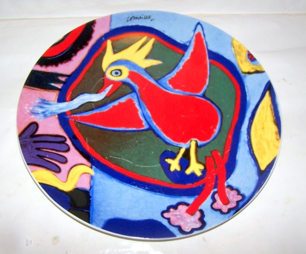 Groot Corneille bord Vuurvogel. Lichte beschadigingen (kras), Antiek en Kunst, Ophalen of Verzenden