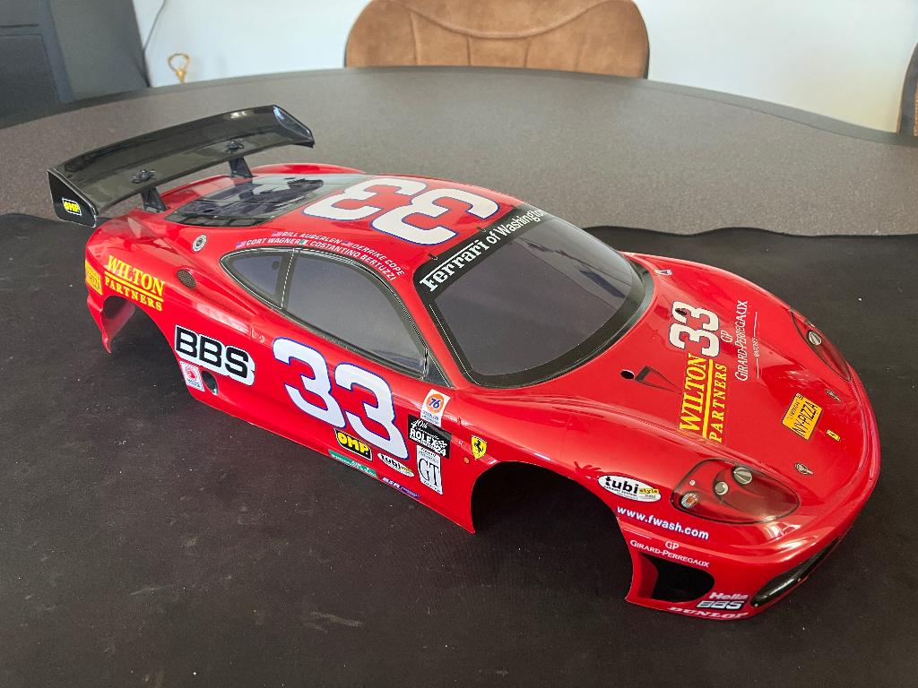 Body Tamiya Ferrari 360GT Daytona version (44035), Ophalen of Verzenden, Zo goed als nieuw, Schaal 1:10, Onderdeel
