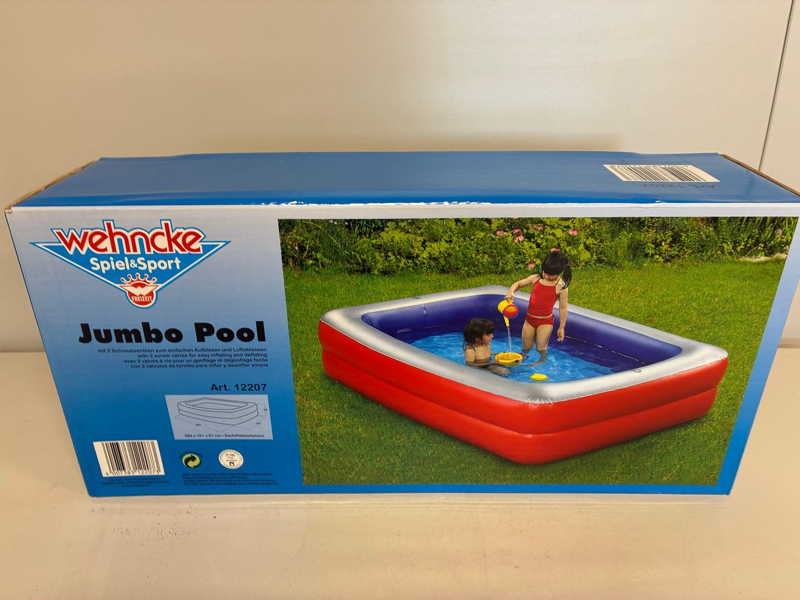 Wehncke Jumbo Pool - Opblaaszwembad voor kinderen, Opblaaszwembad, T, Nieuw, T