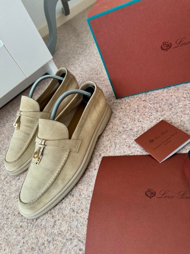 Loro Piana summer walk orgineel, Kleding | Dames, Ophalen, Zo goed als nieuw, Instappers, Beige