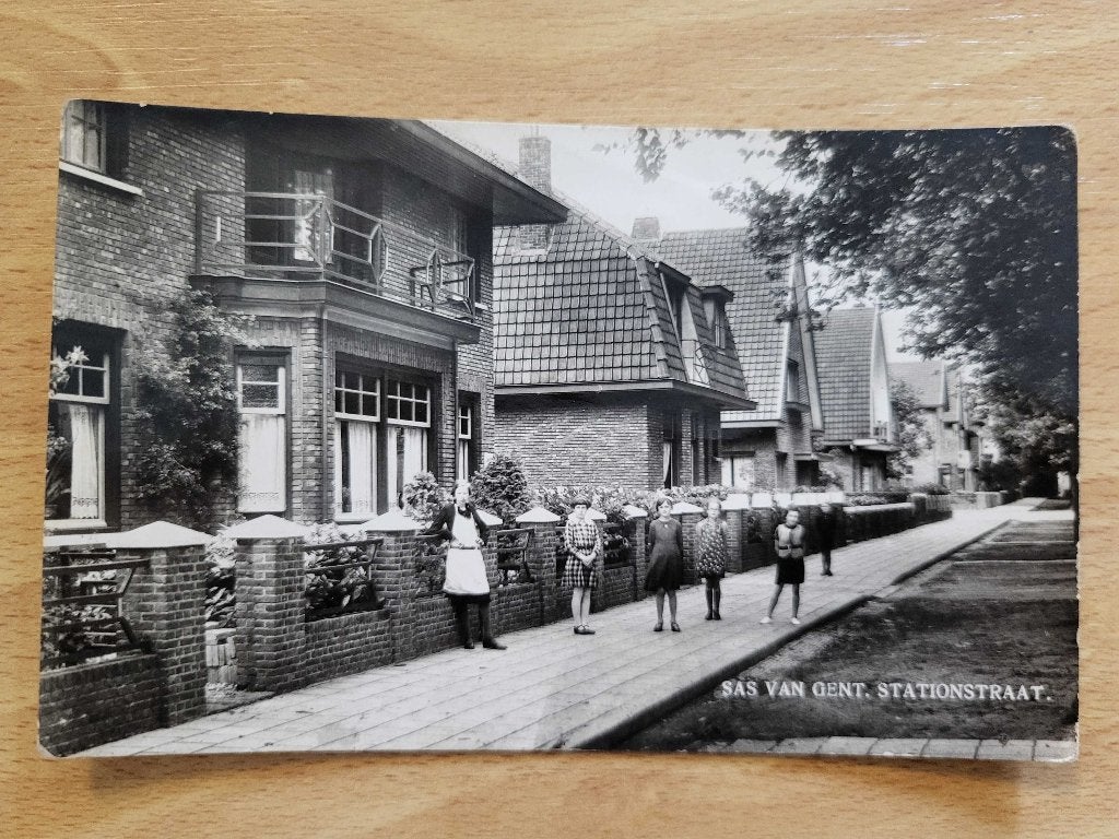 ansicht Sas van Gent Stationstraat, Ophalen of Verzenden, Voor 1920, Zeeland