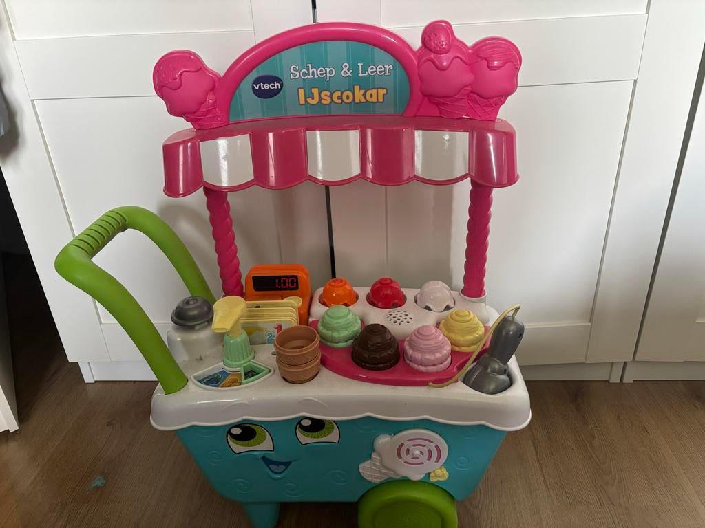 VTech Schep & Leer IJscokar - Interactief Speelgoed, Kinderen en Baby's, Speelgoed | Speelkeukens, Ophalen, Zo goed als nieuw