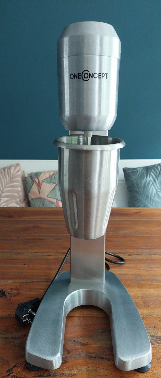 OneConcept Milkshaker RVS - Professionele Milkshake Maker, Minder dan 1 liter, Ophalen of Verzenden, Zo goed als nieuw, 1 snelheid